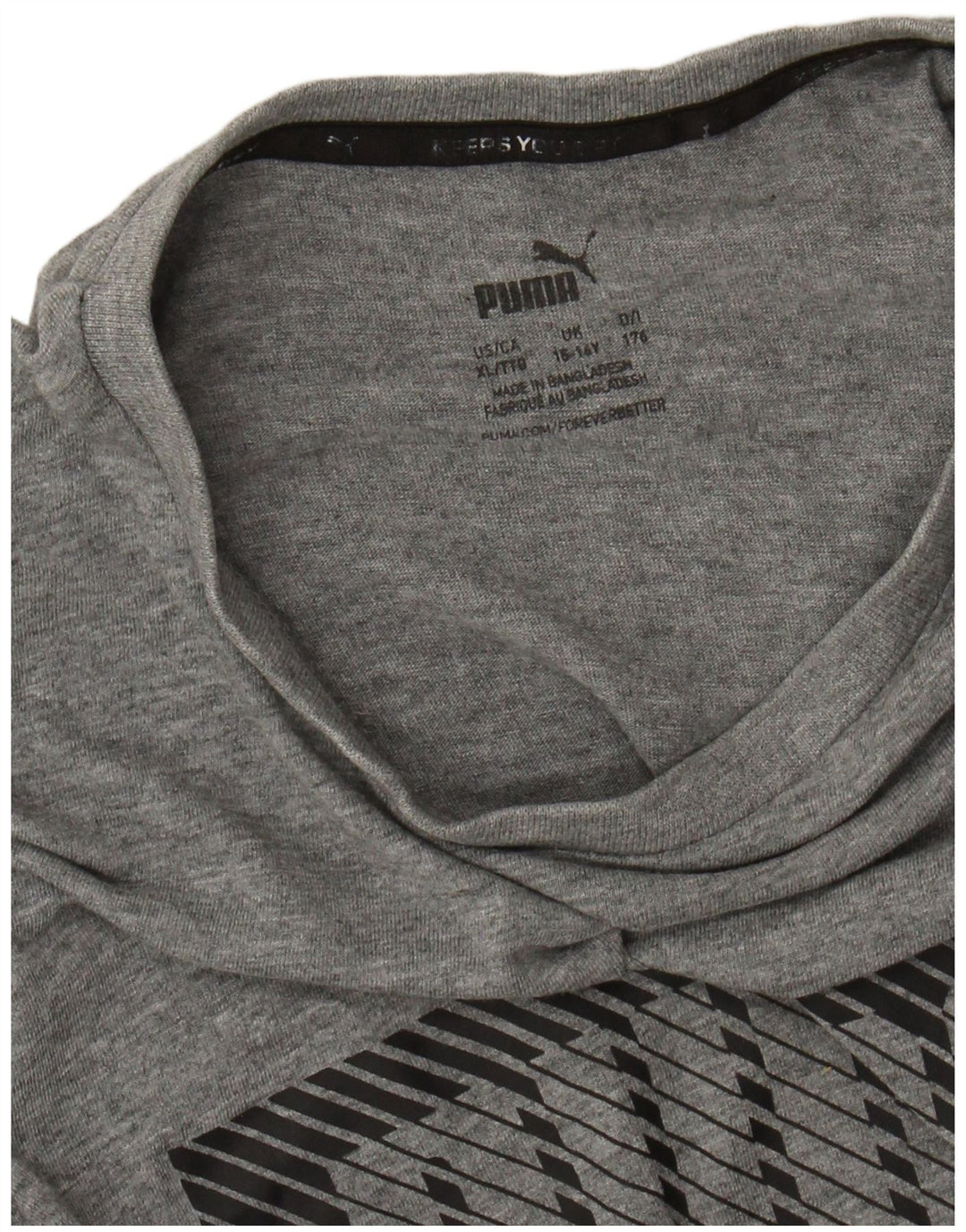 Camiseta PUMA Boys Graphic 15-16 Anos XL Cinza