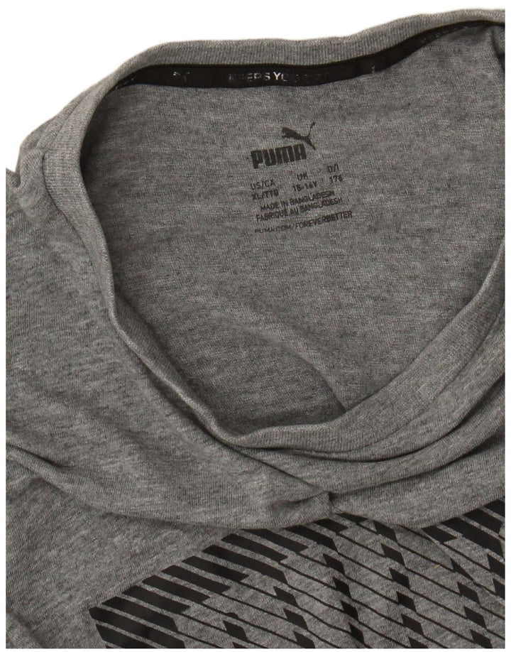 Camiseta PUMA Boys Graphic 15-16 Anos XL Cinza