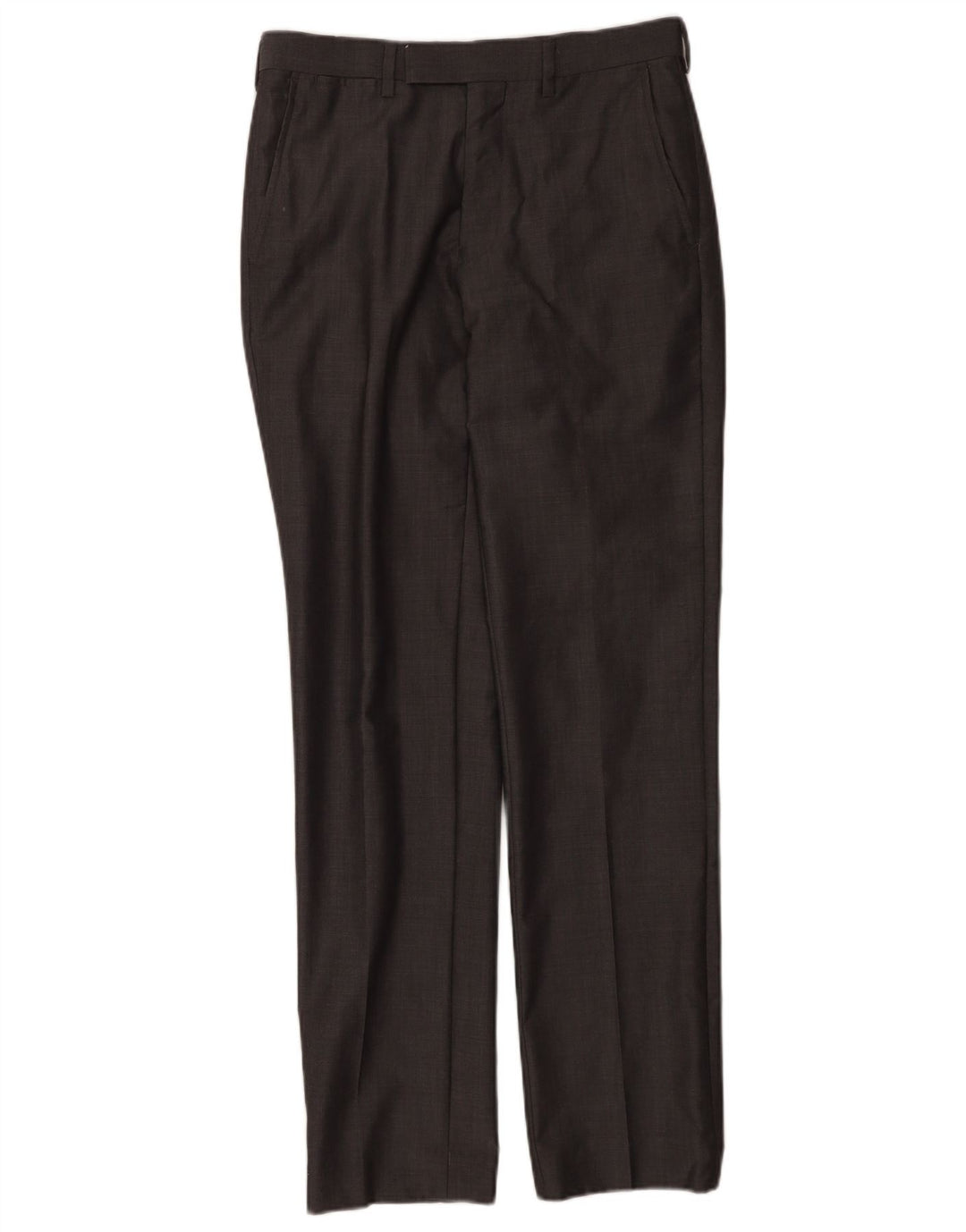 Calça masculina Marks & Spencer Autograph Straight Suit W30 L33 Lã Cinza