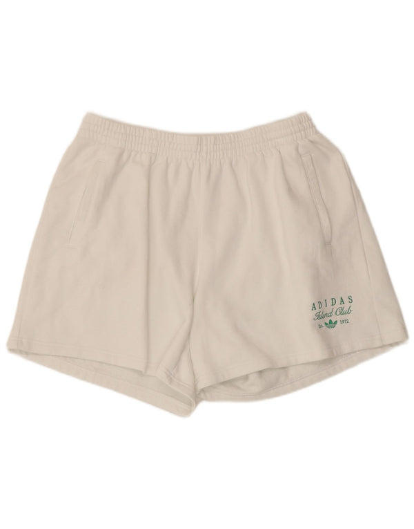 Shorts esportivos femininos ADIDAS UK 20/22 XL branco algodão