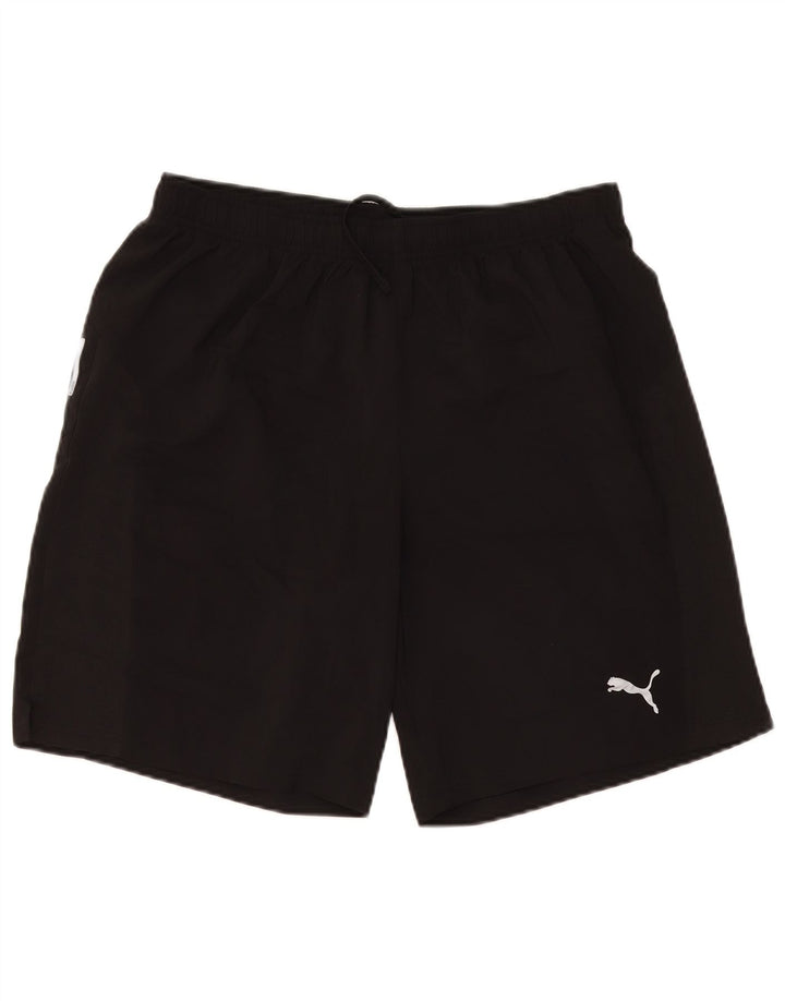 Shorts esportivos masculinos Puma grandes pretos