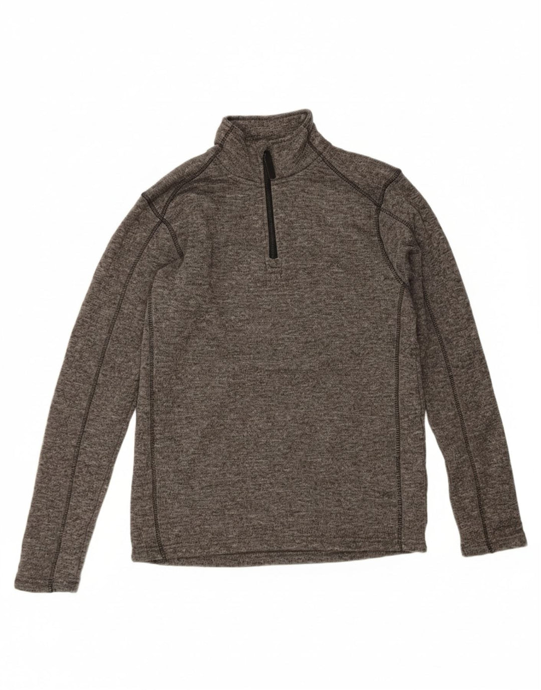 MOUNTAIN WAREHOUSE Mens Zip Neck Pullover Treino Top Cinza Médio