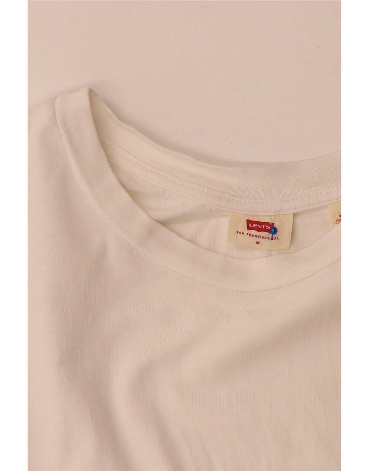Camiseta masculina Levi's Top médio algodão branco