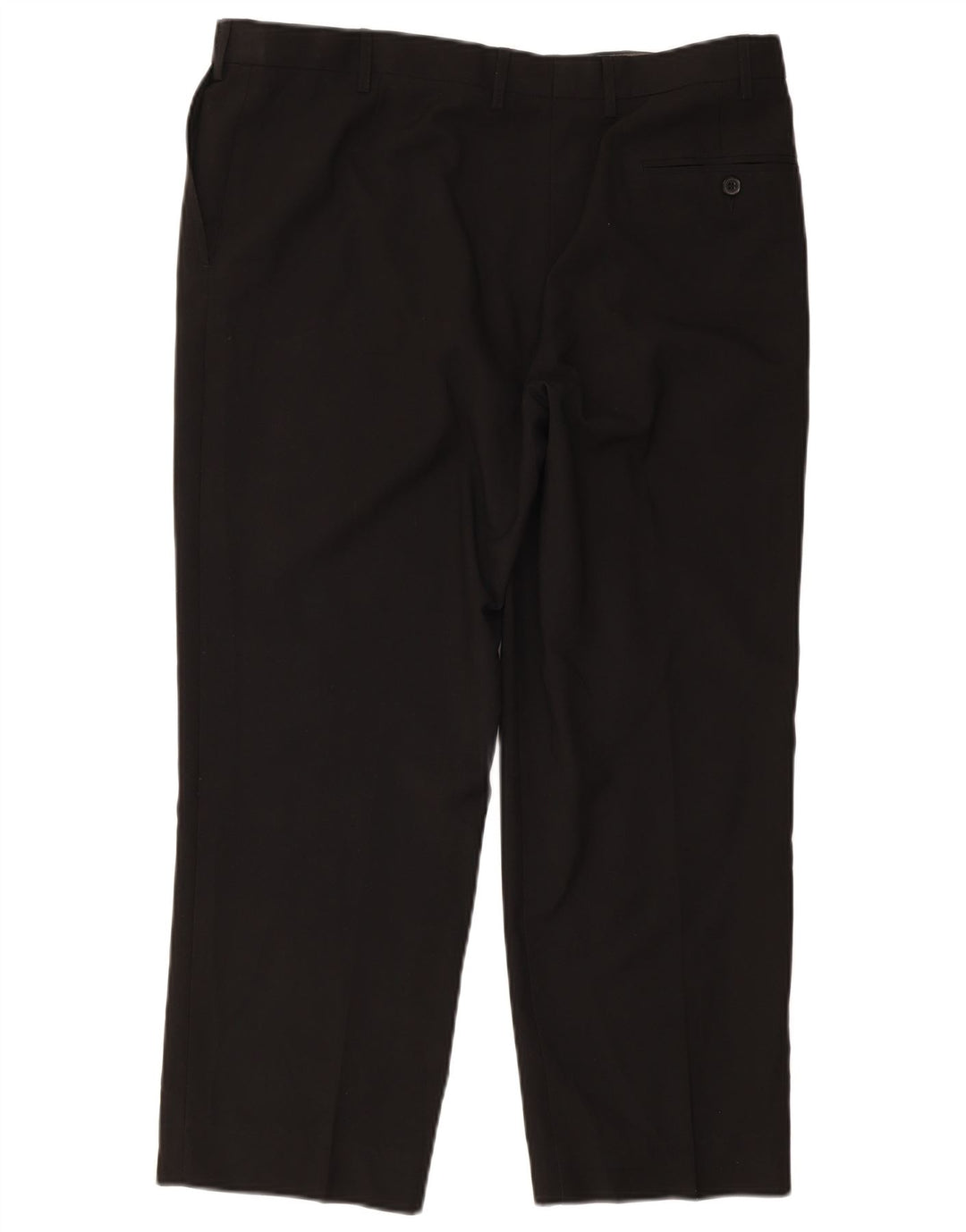Calça feminina Marks & Spencer de ajuste regular W38 L29 poliéster preto