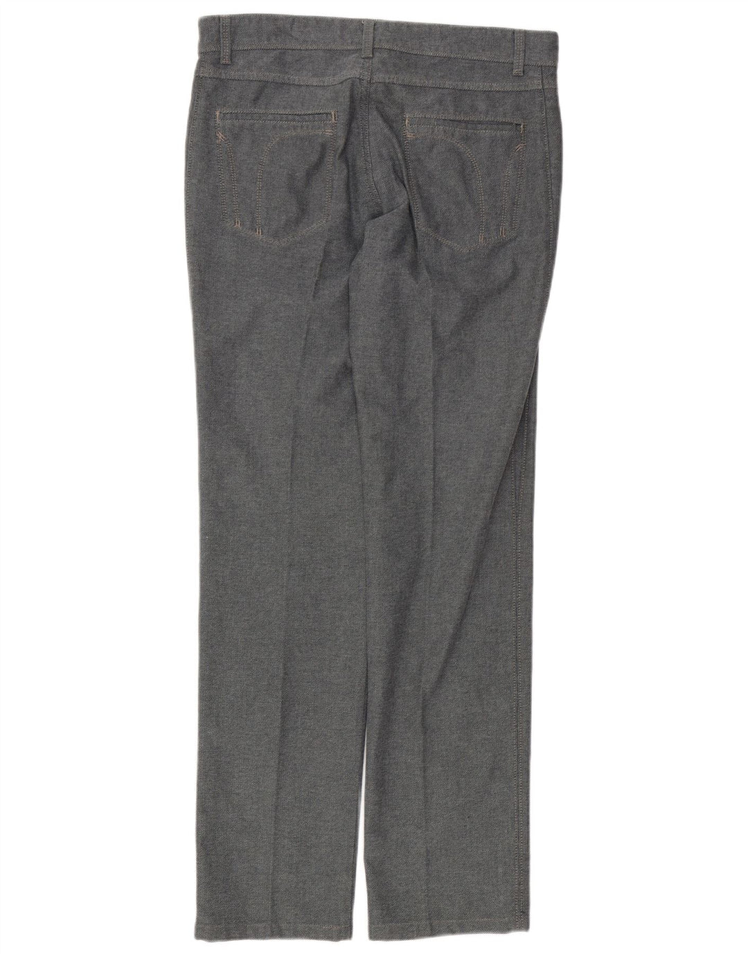 Calça feminina casual reta Trussardi W30 L34 cinza