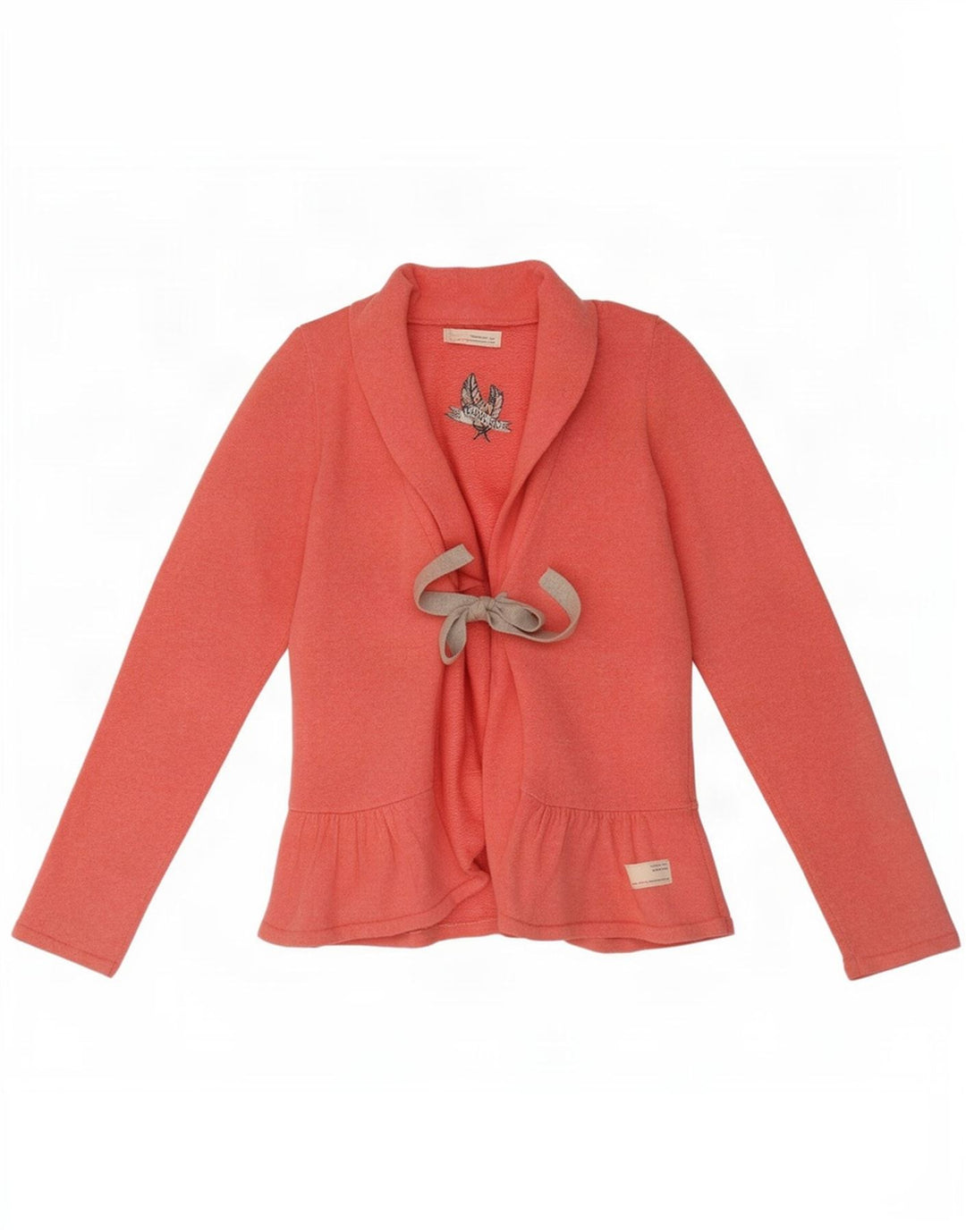 Suéter cardigã feminino Odd Molly tamanho 2 algodão manchado rosa médio