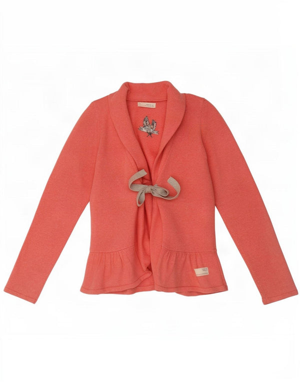 Suéter cardigã feminino Odd Molly tamanho 2 algodão manchado rosa médio