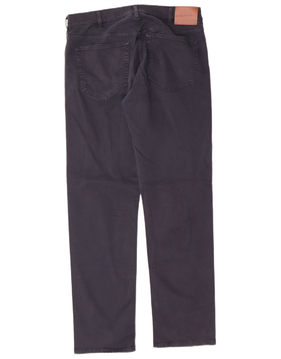 Calça masculina reta casual Gant W32 L32 algodão azul marinho