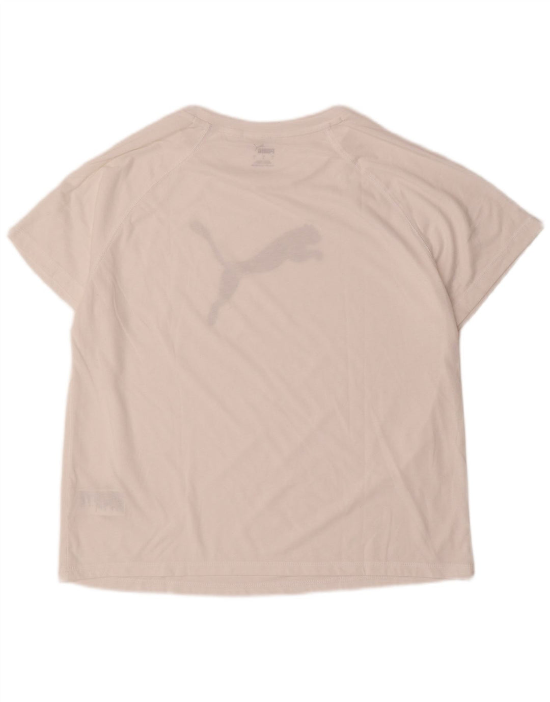 Puma Mens Graphic T-Shirt Top Grande Poliéster Branco
