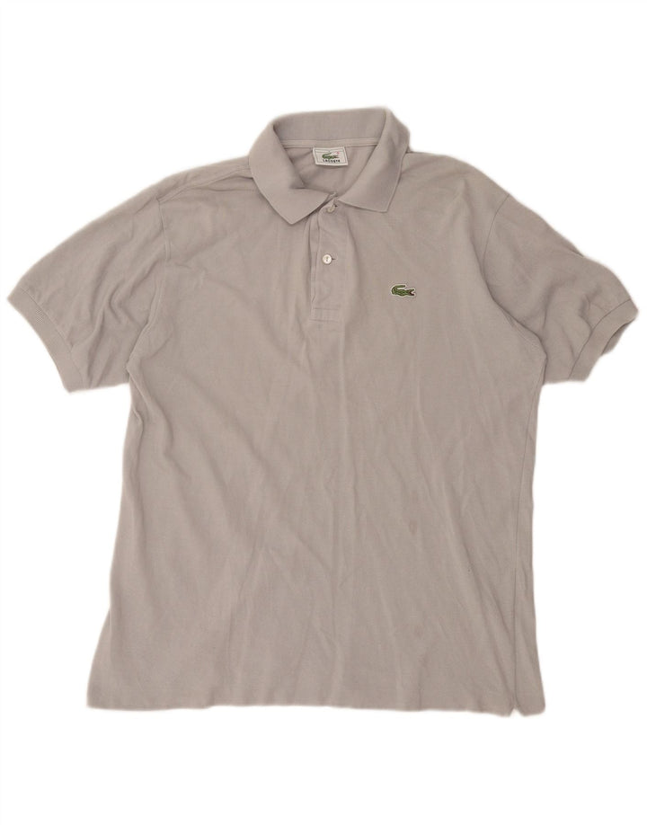 Camisa polo masculina LACOSTE tamanho 4 algodão cinza médio