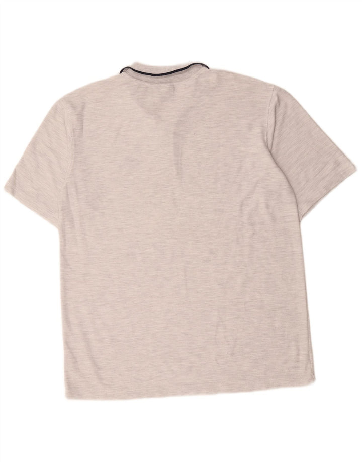 Camisa polo masculina Umbro XL algodão listrado cinza