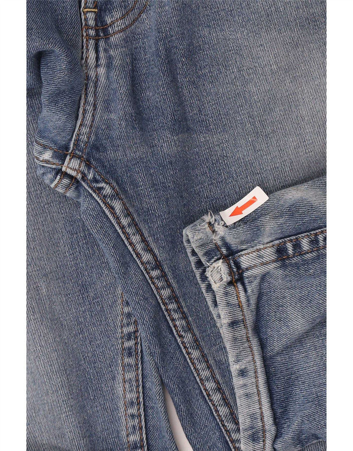 Zara Mens Slim Jeans Médio W31 L29 Azul Algodão