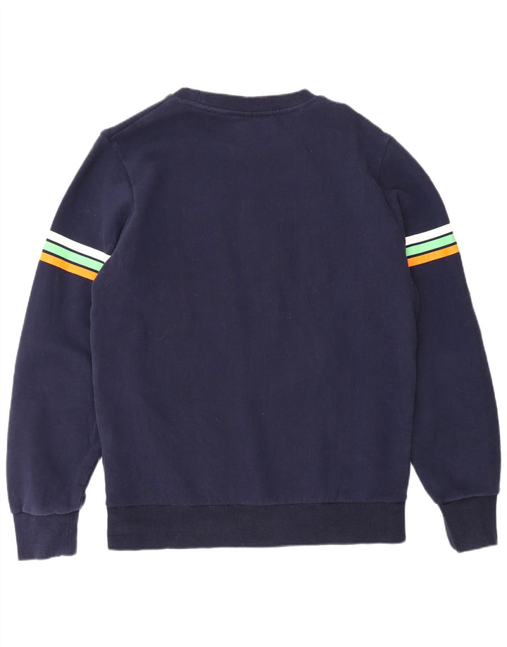 Superdry moletom gráfico masculino jumper XL azul marinho algodão