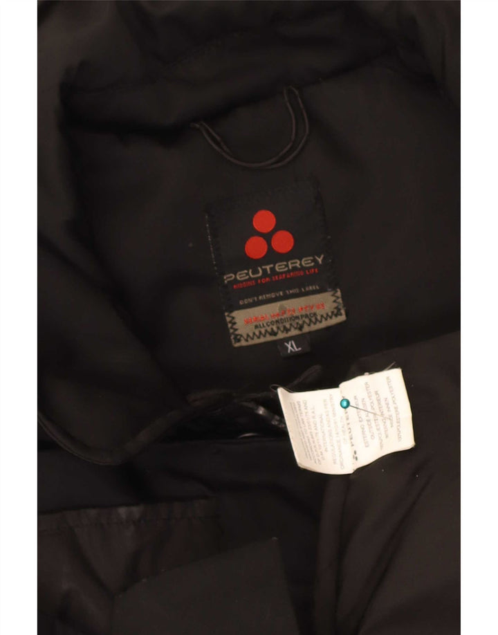 Jaqueta corta-vento masculina PEUTEREY UK 42 XL poliéster preto