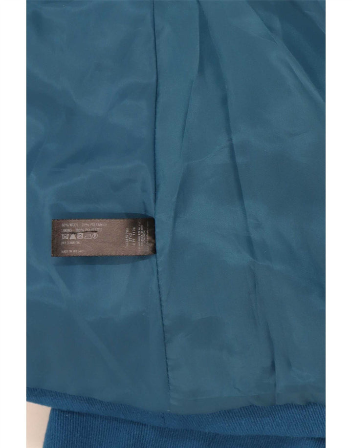 John Rocha Casaco Pea Feminino UK 22 3XL Lã Azul