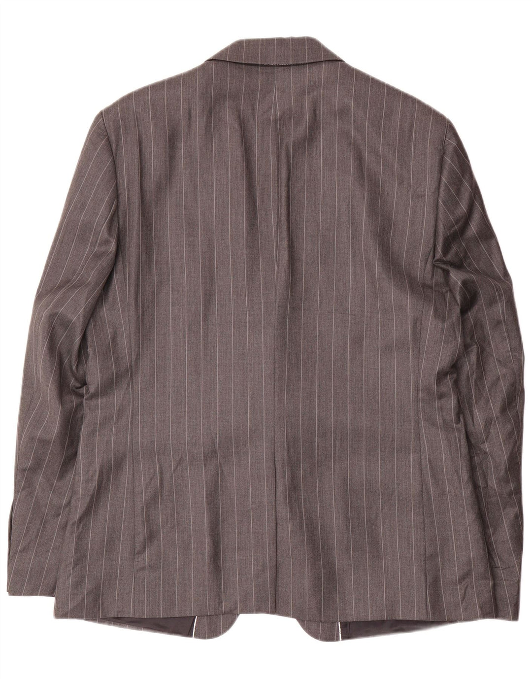 Jaqueta blazer masculina Zara com 1 botão EU 54 XL cinza listrado