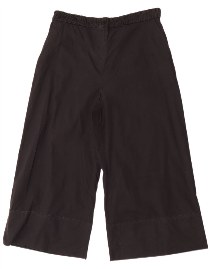 Calça capri feminina de perna larga Max & Co. W30 L21 preta