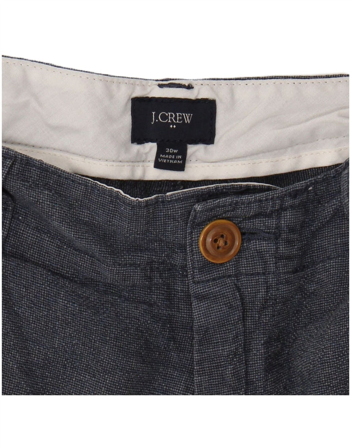 J. CREW Mens Chino Shorts W30 Médio Azul Marinho