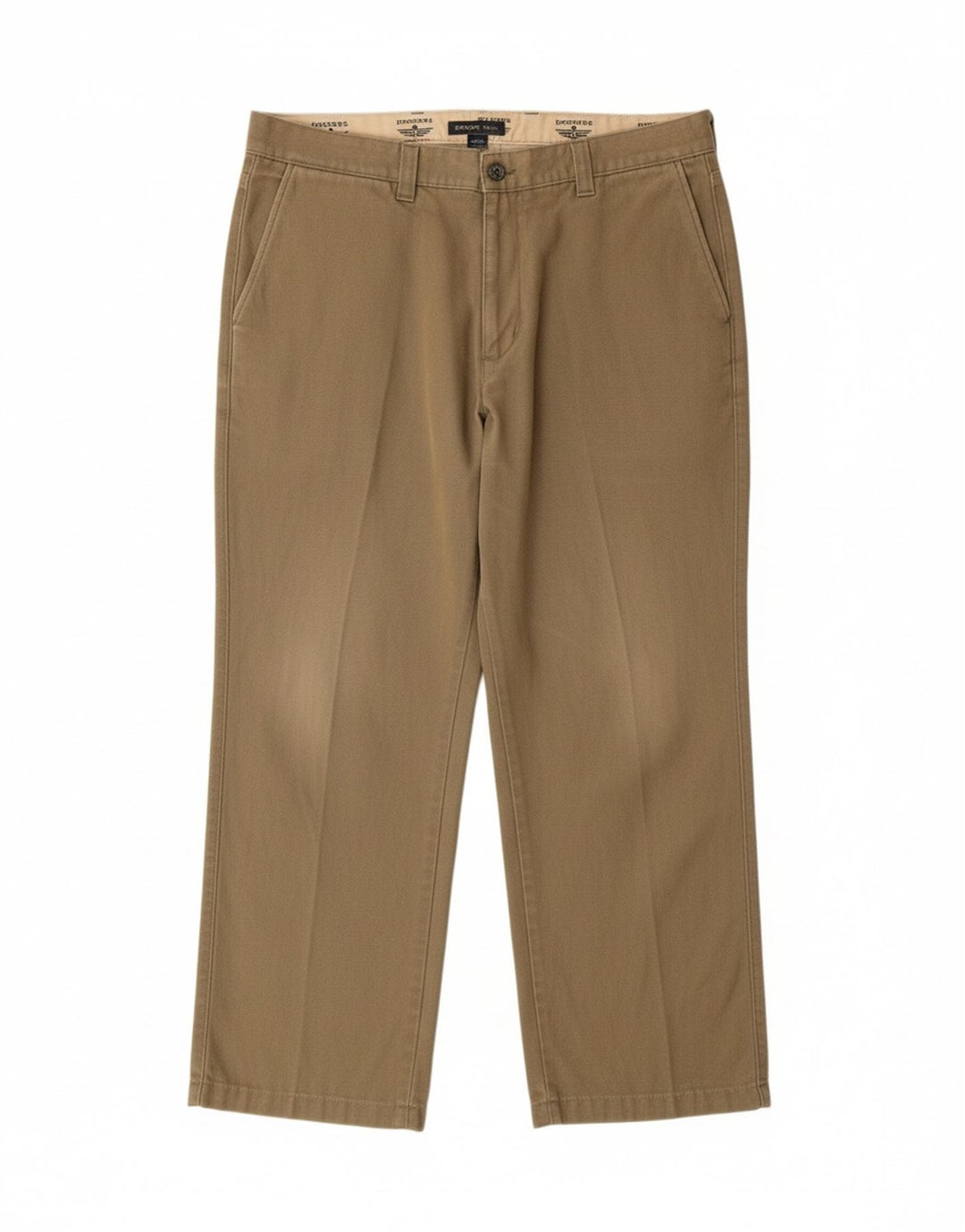 DOCKERS Mens Khakis Straight Chino Trousers W38 L28 Khaki Vintage Dockers and Second-Hand Dockers from Messina Hembry 
