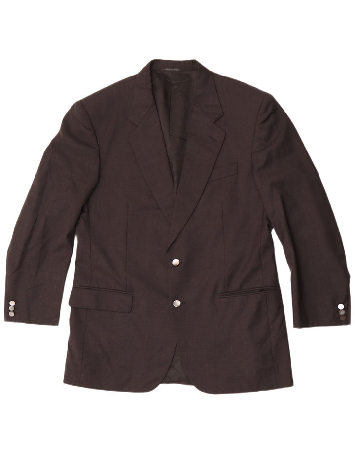Jaqueta blazer masculina Pierre Cardin com 2 botões IT 50 grande lã cinza