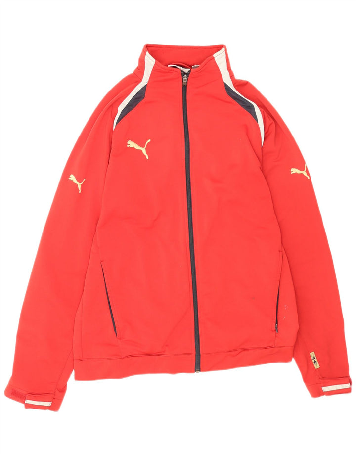 Puma Mens Tracksuit Top Jacket Pequeno Poliéster Vermelho