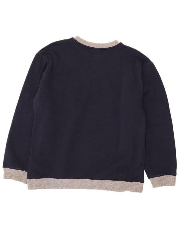 Moletom gráfico Nike Boys Jumper 15-16 anos XL Azul marinho Colourblock