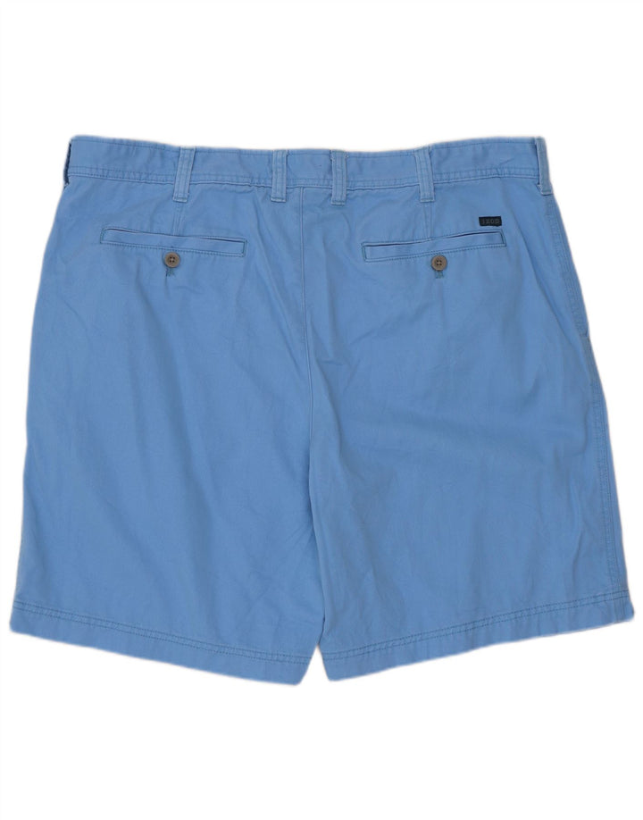 Izod Mens Chino Shorts W40 XL Azul Algodão