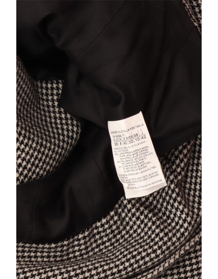 Conjunto de saia feminina MAX MARA com 4 botões e 2 peças Reino Unido 10 pequeno W28 cinza clássico