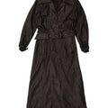 Casaco de couro feminino vintage UK 16 grande preto