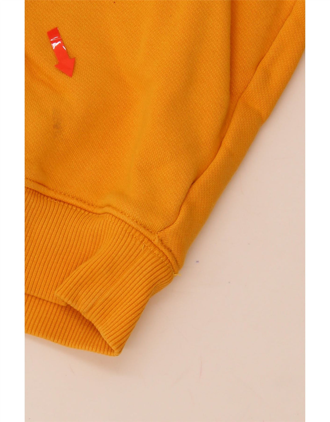 TOMMY HILFIGER Womens Crop Oversized Hoodie Jumper UK 14 Medium Yellow Vintage Tommy Hilfiger and Second-Hand Tommy Hilfiger from Messina Hembry 