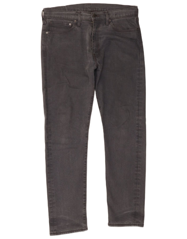 Levi's Mens Slim Jeans W34 L32 Cinza Algodão