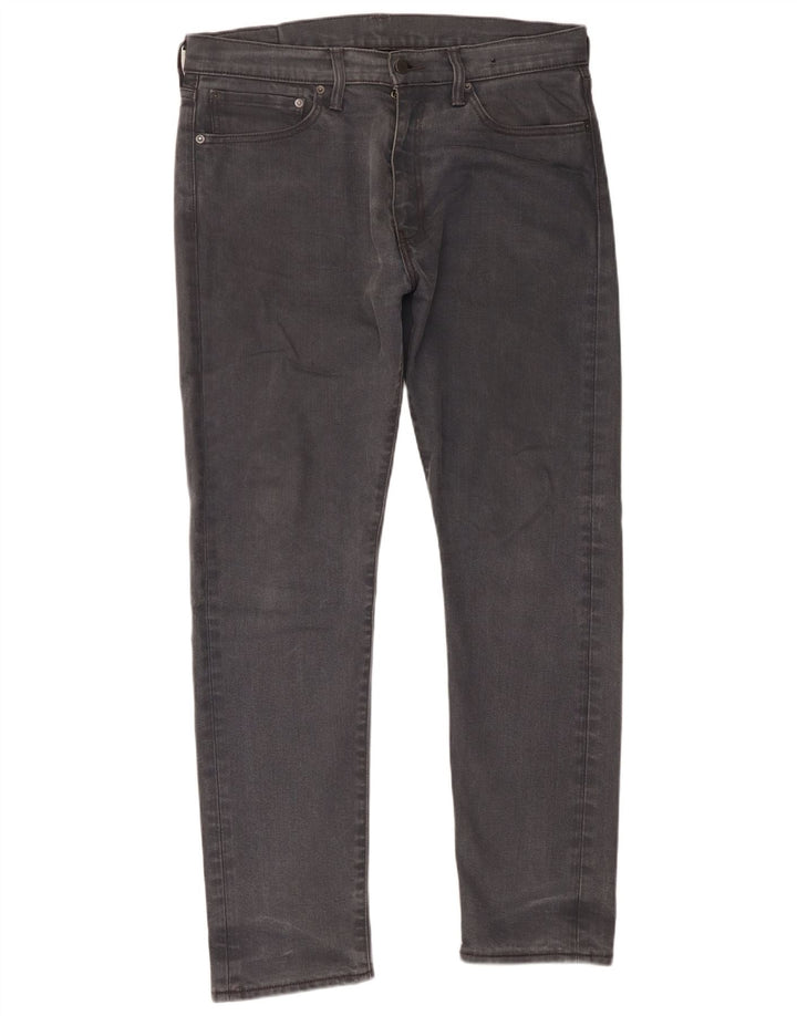 Levi's Mens Slim Jeans W34 L32 Cinza Algodão