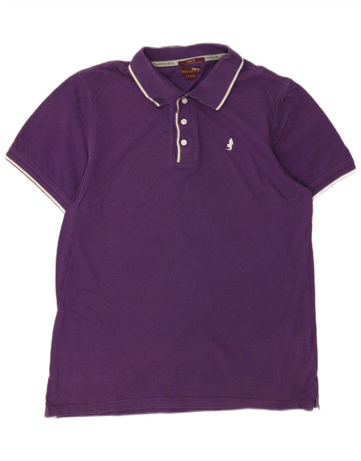 MARLBORO CLASSICS Camisa polo masculina Slim Fit XL Roxa
