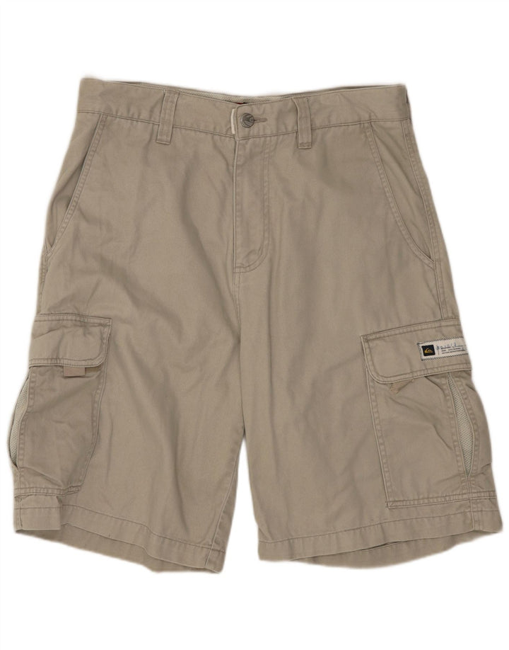 Shorts cargo masculino QUIKSILVER W30 algodão cinza médio