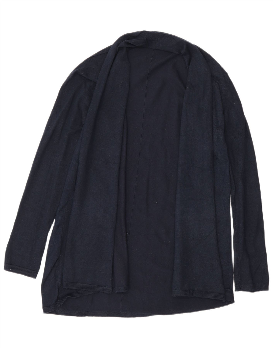Zara Suéter Cardigan Aberto Feminino Reino Unido 12 Médio Azul Marinho