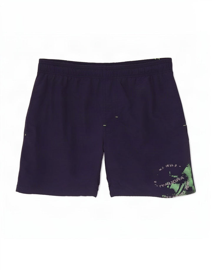 Shorts de natação masculino Diadora Graphic médio azul marinho poliamida