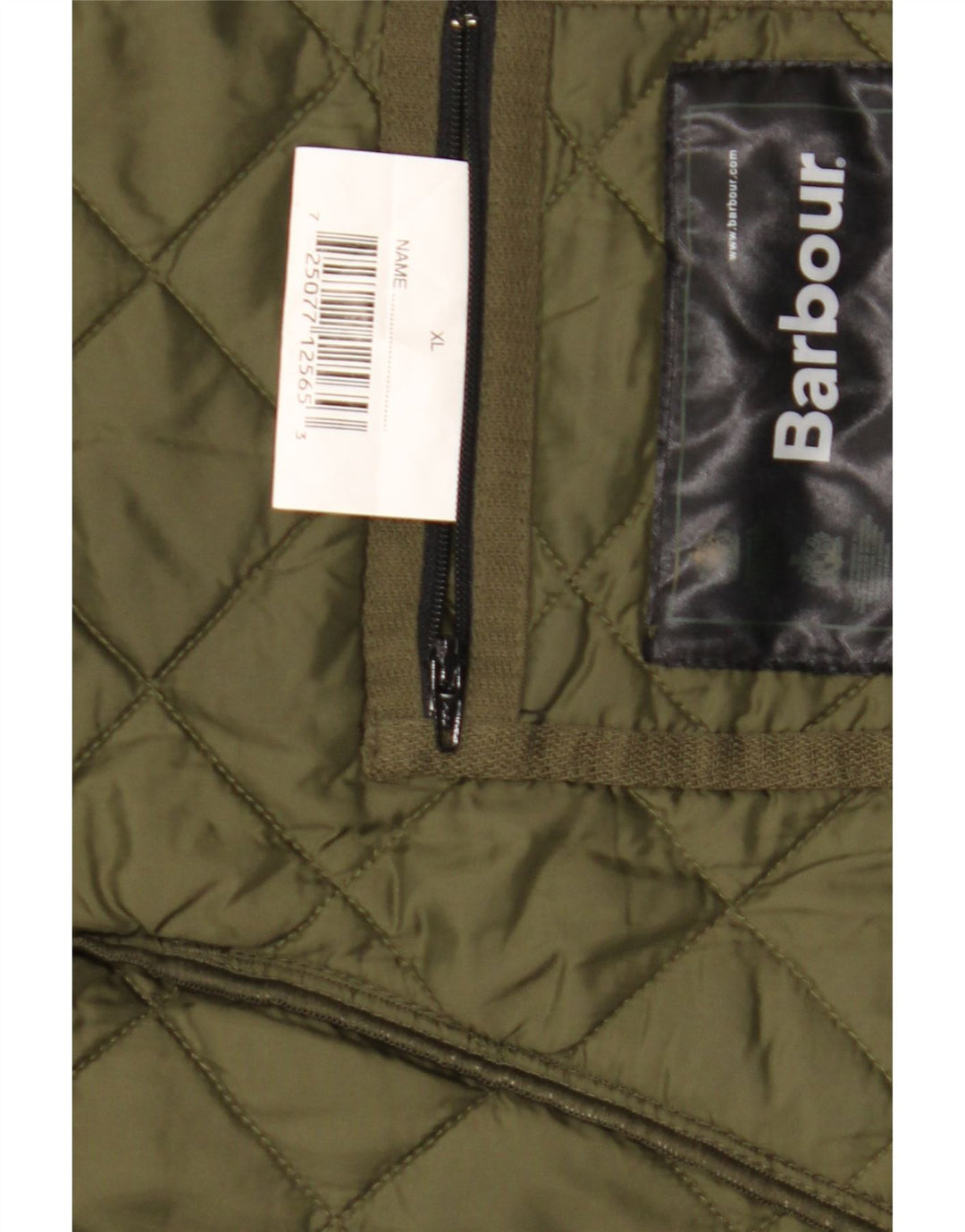 Jaqueta acolchoada masculina Barbour UK 42 XL verde poliéster