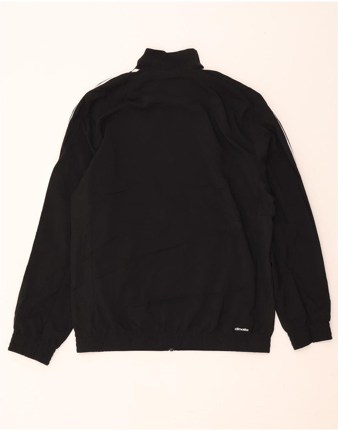 Adidas Mens Climalite Tracksuit Top Jacket UK 42/44 Grande Preto Poliéster