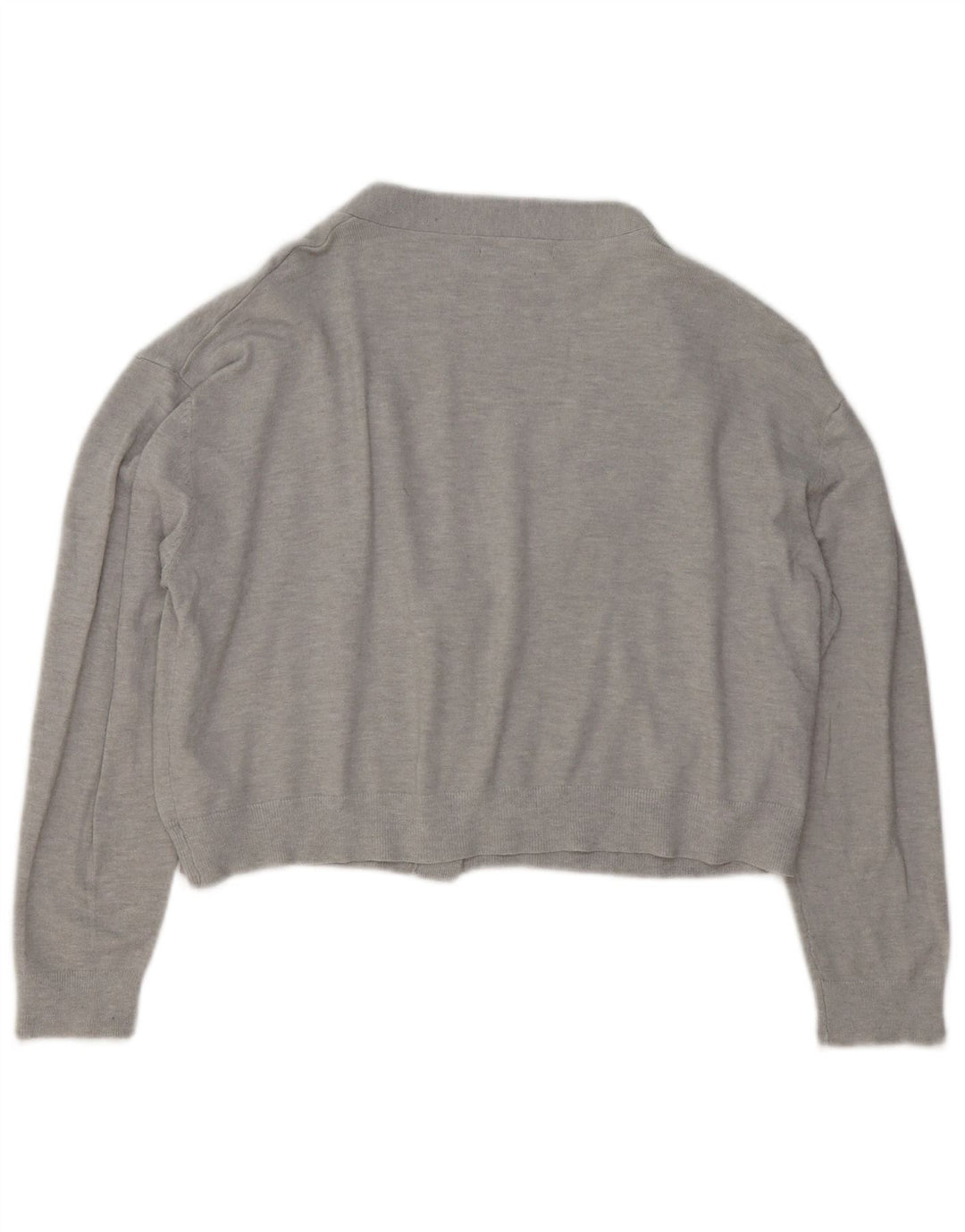 Suéter cardigan feminino cropped French Connection UK 10 pequeno cinza