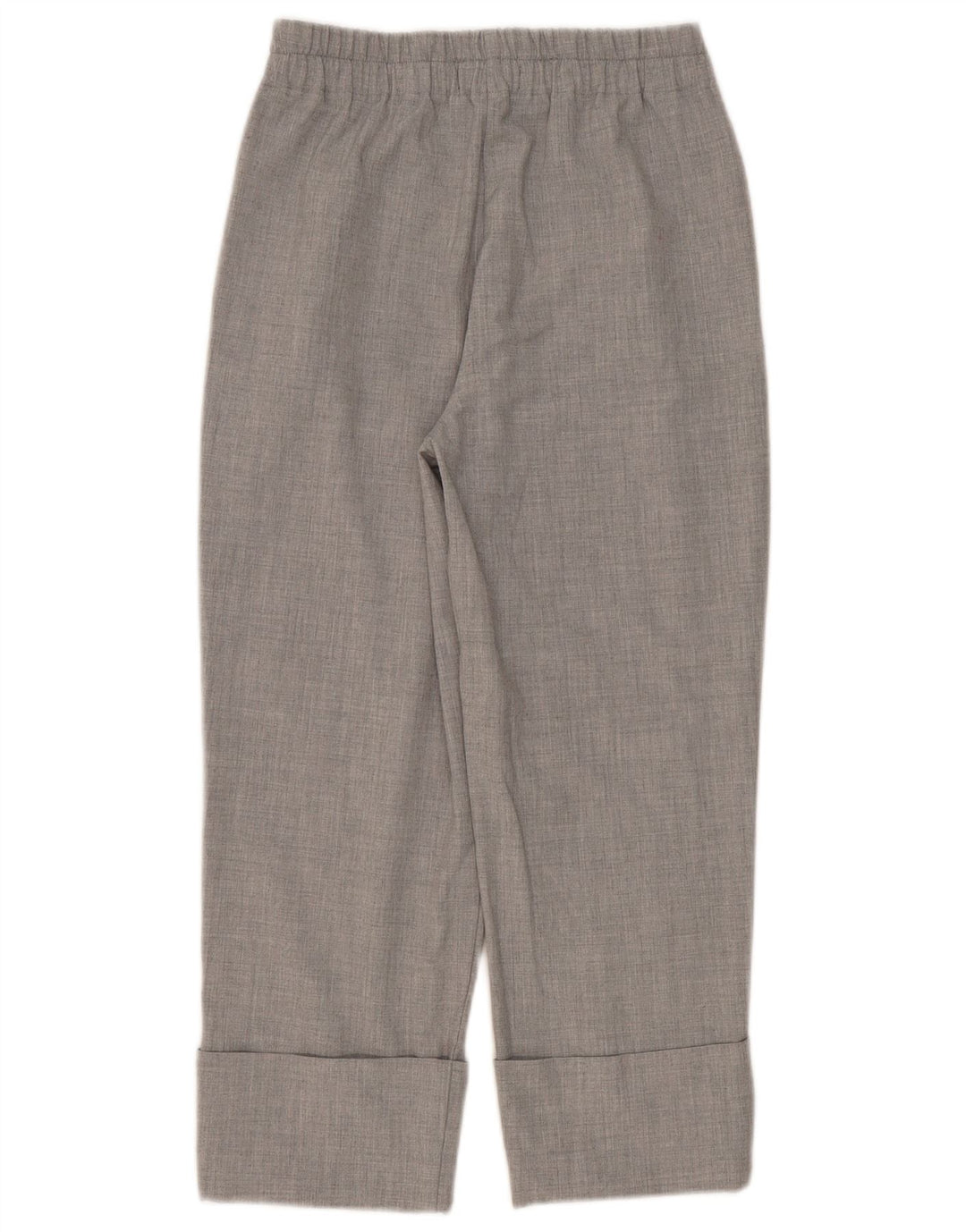 Zara Calça feminina reta cortada pequena W26 L24 cinza