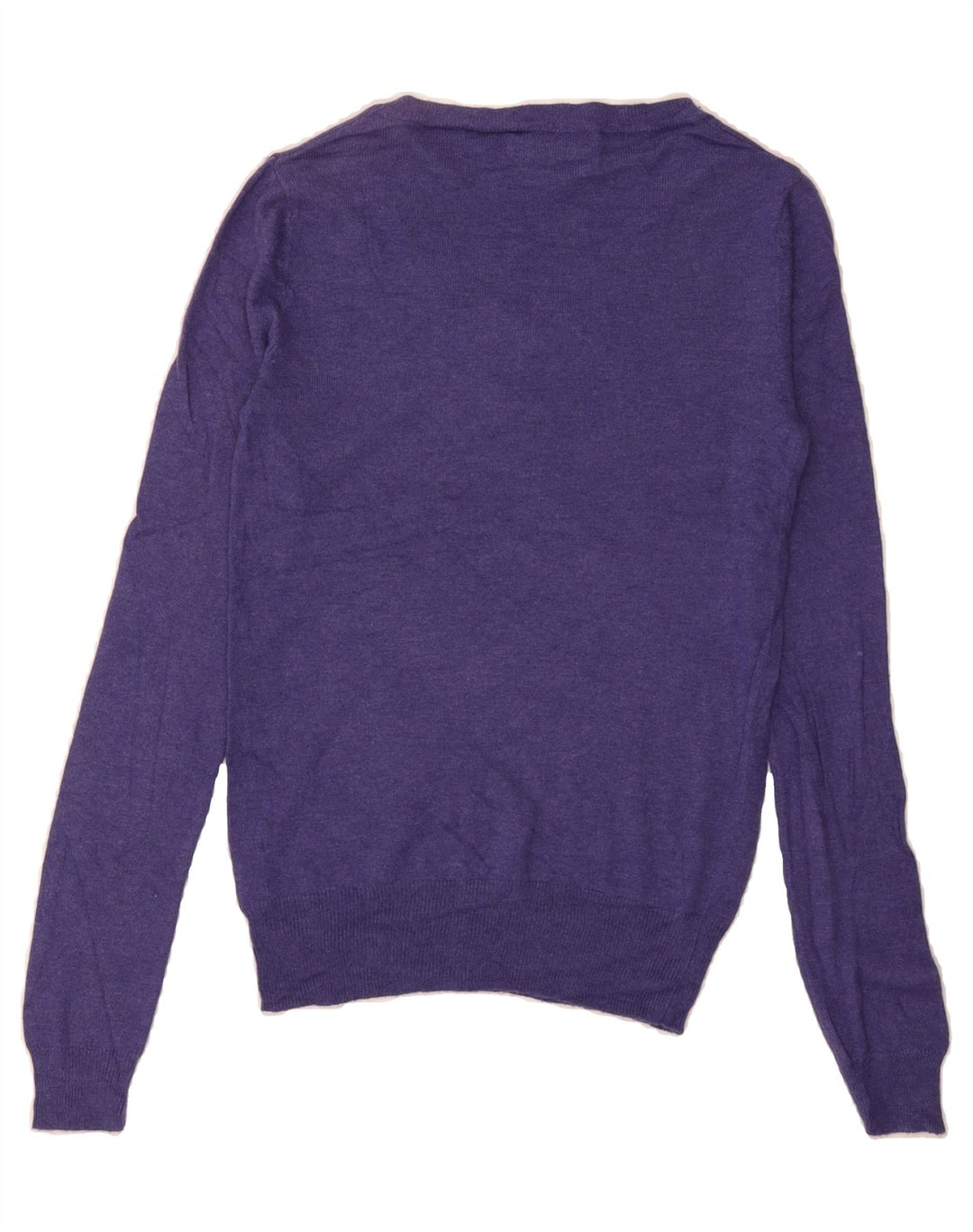 MOSSIMO Womens V-Neck Jumper Sweater UK 6 XS Purple Nylon Vintage Mossimo and Second-Hand Mossimo from Messina Hembry 