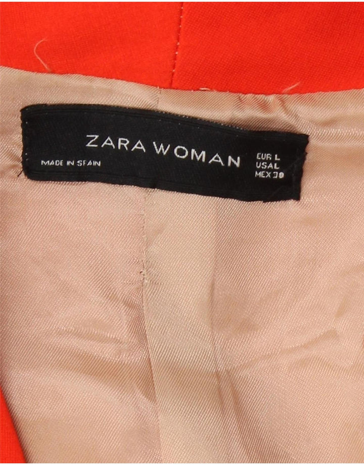 Jaqueta Bolero Feminina Zara Reino Unido 14 Grande Viscose Laranja