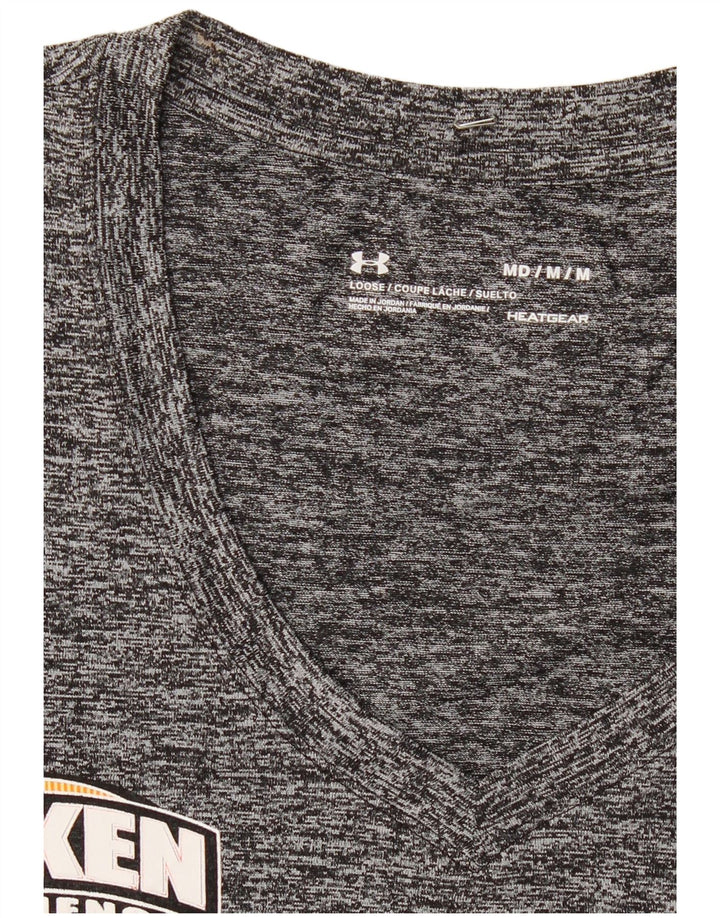 Camiseta feminina Under ARMOUR Heat Gear Graphic UK 14 cinza médio