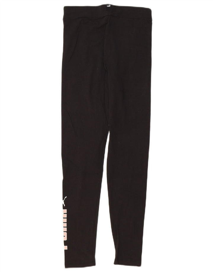 Leggings estampadas PUMA para meninas 13-14 anos algodão preto