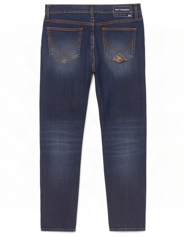 Roy Rogers Mens Jeans Slim W35 L30 Azul Algodão