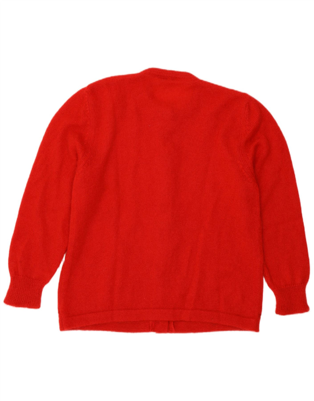 Suéter cardigã feminino Colombo IT 44 Mohair vermelho médio