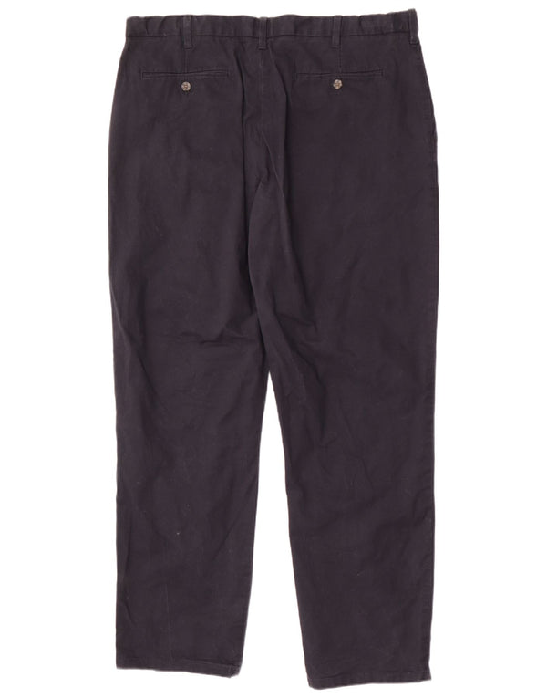 Calça Chino Regular Masculina Marks & Spencer W40 L33 Algodão Azul Marinho