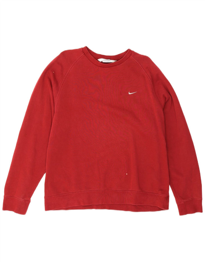 Nike moletom masculino jumper grande algodão vermelho