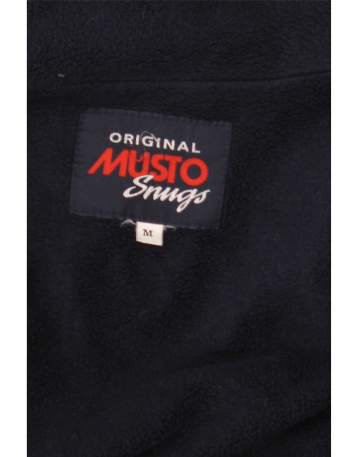 Jaqueta corta-vento masculina Musto Reino Unido 38 poliéster laranja médio