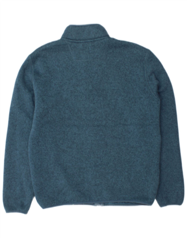 Jaqueta masculina de agasalho Marks & Spencer, pequena, azul, manchada, poliéster